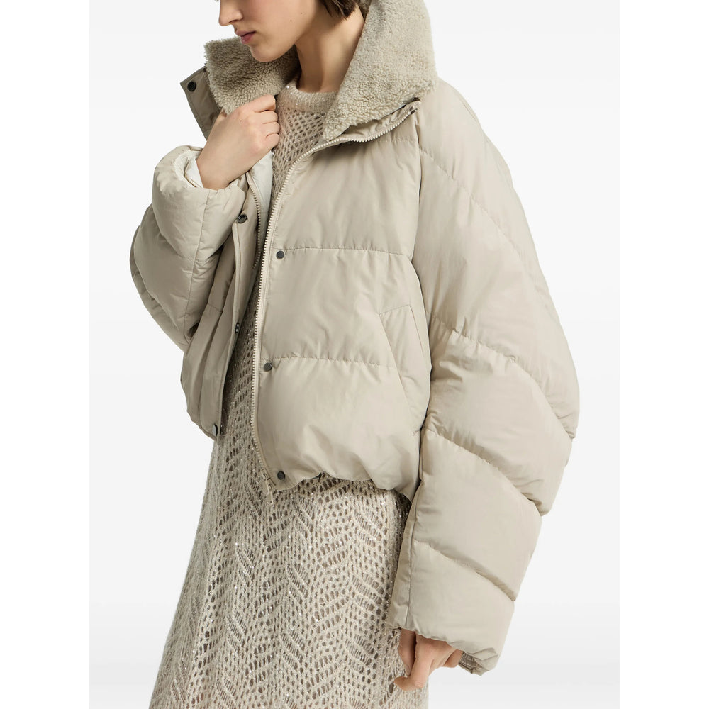 Brunello Cucinelli Neutrals Jackets - Puffer Jackets Women BRUNELLO CUCINELLI