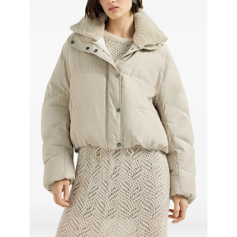 Brunello Cucinelli Neutrals Jackets - Puffer Jackets Women BRUNELLO CUCINELLI