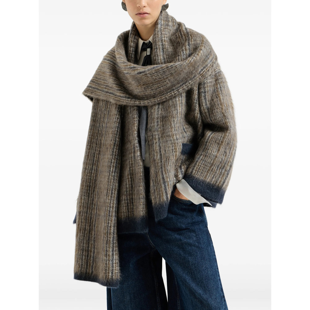 Brunello Cucinelli Brown Jackets - Oversized Jackets Women BRUNELLO CUCINELLI