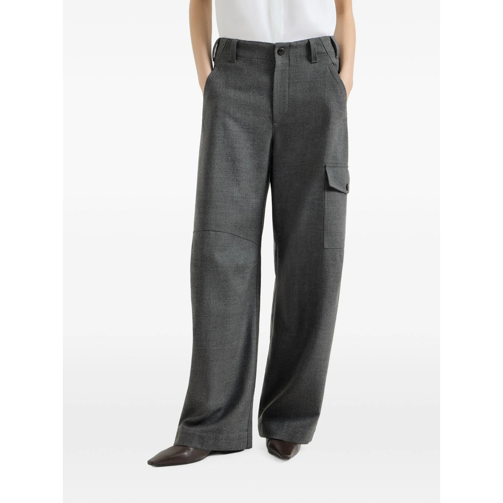 Brunello Cucinelli Grey Trousers - Straight Trousers Women BRUNELLO CUCINELLI