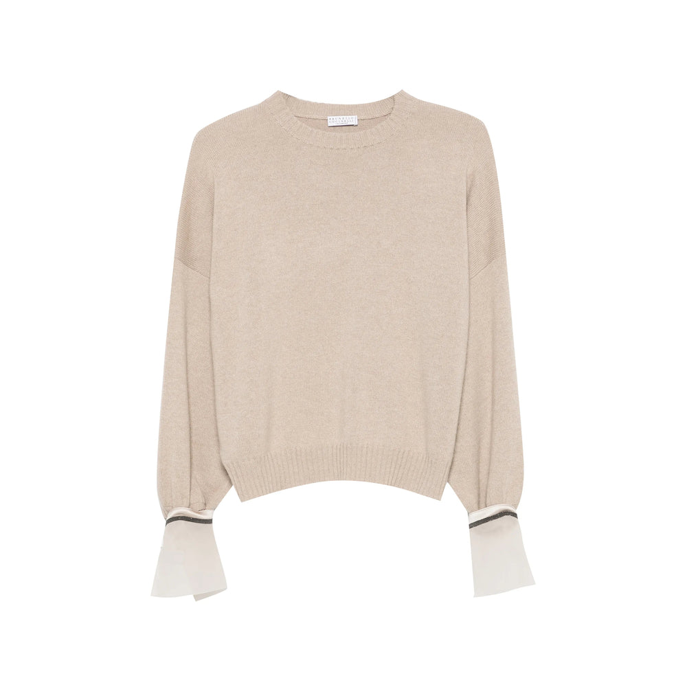 Brunello Cucinelli Neutrals Knitwear - Jumpers Women BRUNELLO CUCINELLI