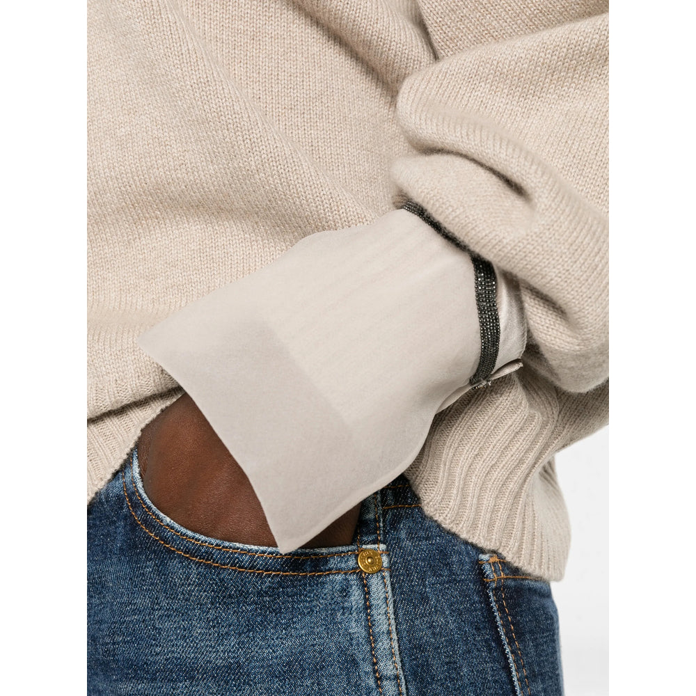 Brunello Cucinelli Neutrals Knitwear - Jumpers Women BRUNELLO CUCINELLI