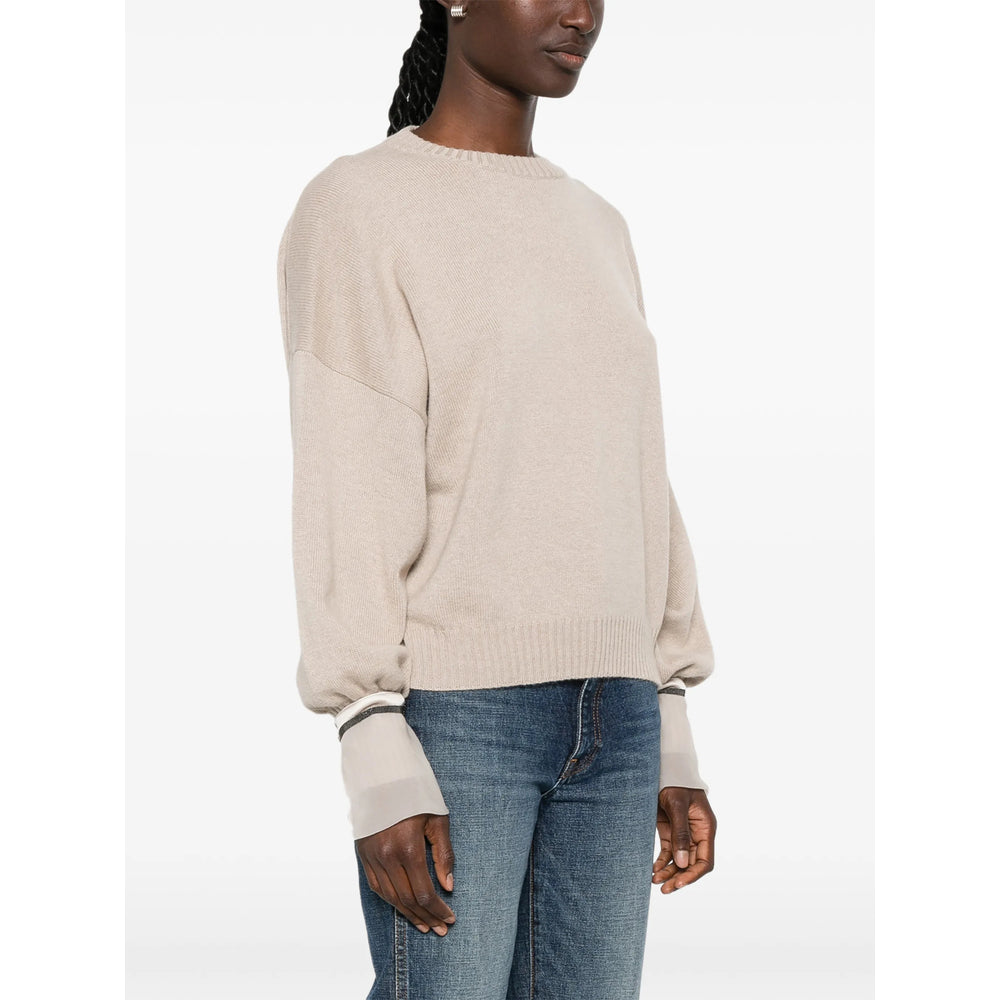 Brunello Cucinelli Neutrals Knitwear - Jumpers Women BRUNELLO CUCINELLI
