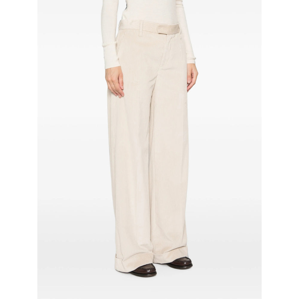 Brunello Cucinelli Neutrals Trousers - Palazzo Pants Women BRUNELLO CUCINELLI