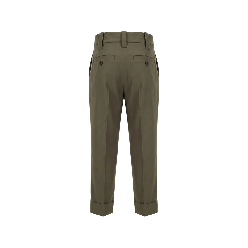 Brunello Cucinelli Green Trousers - Tailored Trousers Women BRUNELLO CUCINELLI