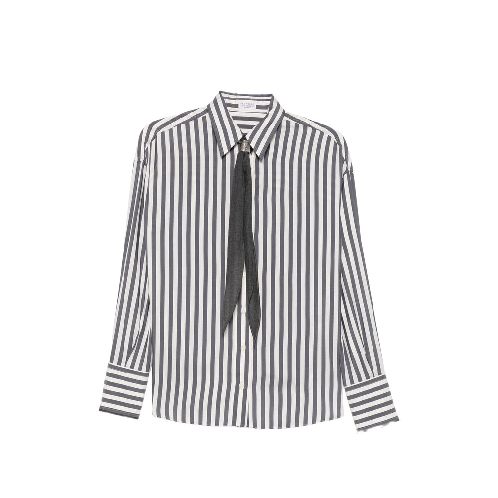 Brunello Cucinelli Neutrals Tops - Shirts Women BRUNELLO CUCINELLI