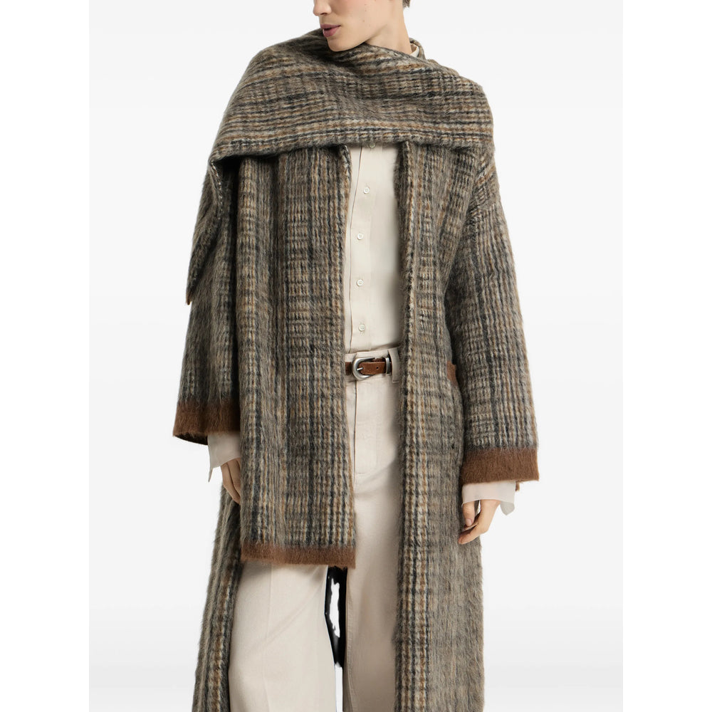 Brunello Cucinelli Neutrals Coats - Oversized Coats Women BRUNELLO CUCINELLI