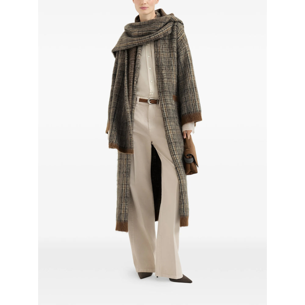 Brunello Cucinelli Neutrals Coats - Oversized Coats Women BRUNELLO CUCINELLI
