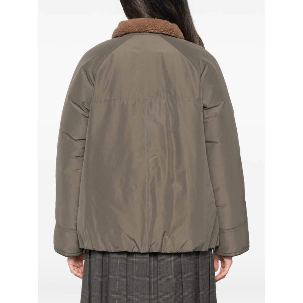 Brunello Cucinelli Green Jackets - Puffer Jackets Women BRUNELLO CUCINELLI