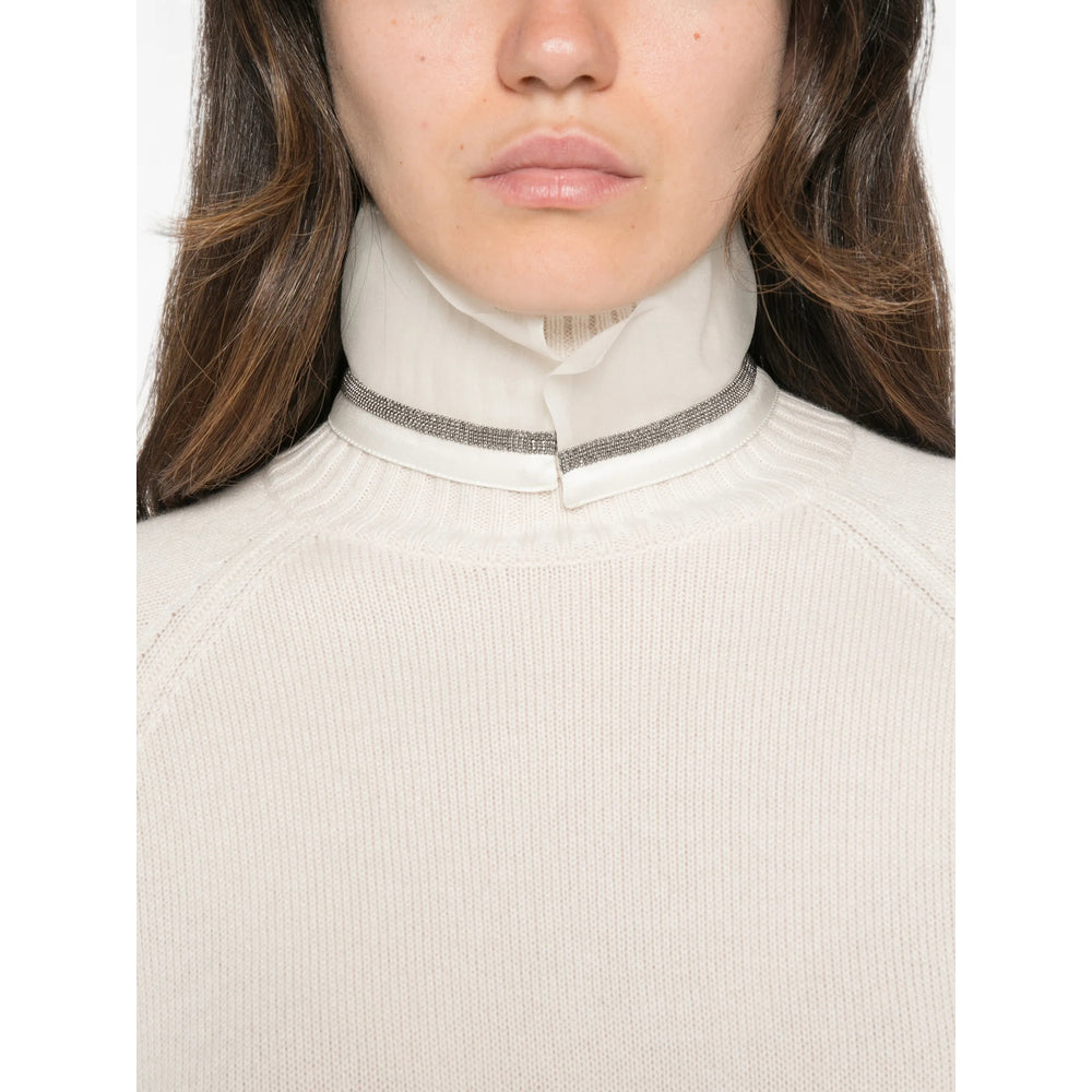 Brunello Cucinelli Grey Knitwear - Jumpers Women BRUNELLO CUCINELLI