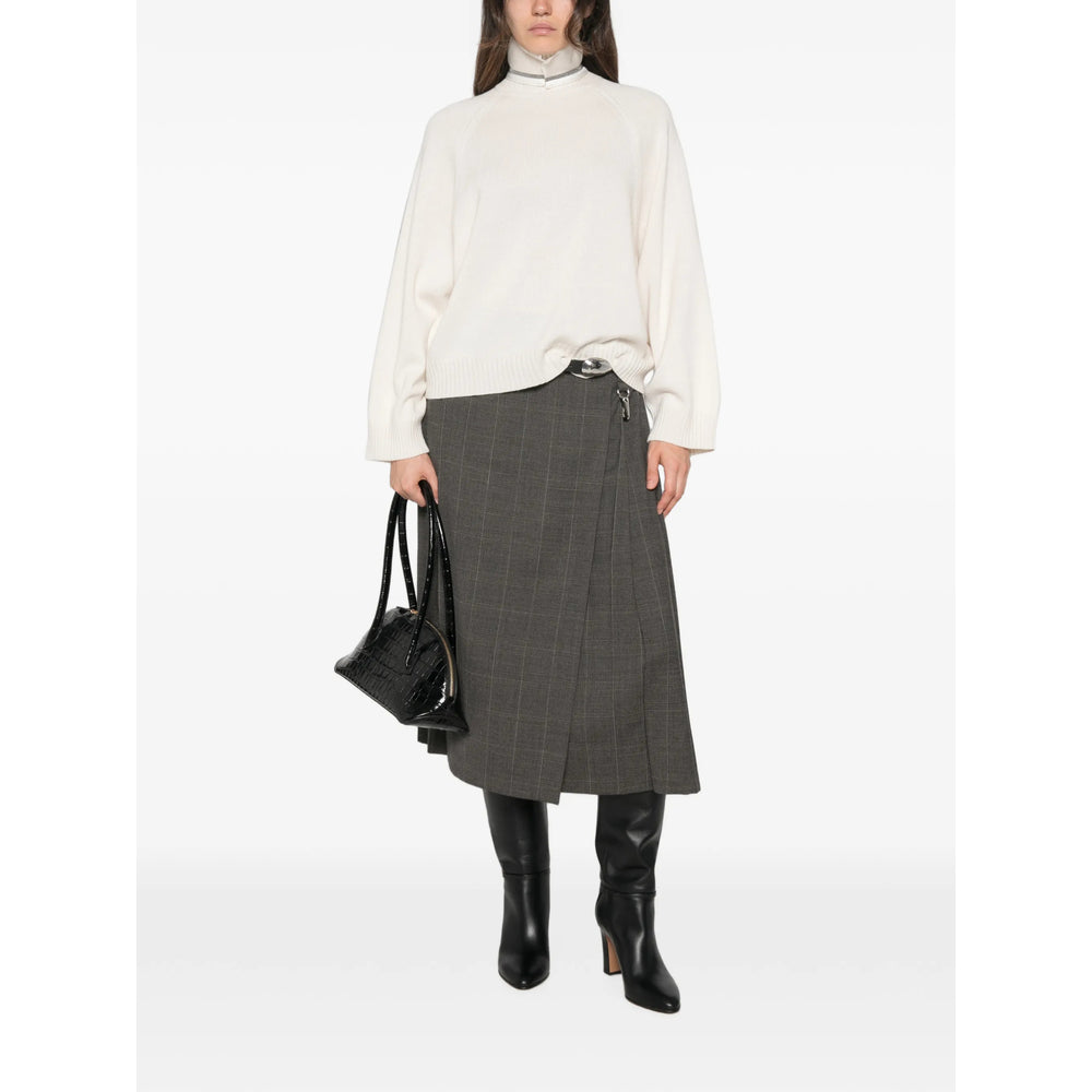 Brunello Cucinelli Grey Knitwear - Jumpers Women BRUNELLO CUCINELLI