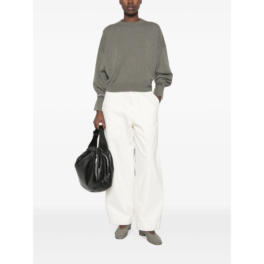 Brunello Cucinelli Grey Knitwear - Jumpers Women BRUNELLO CUCINELLI