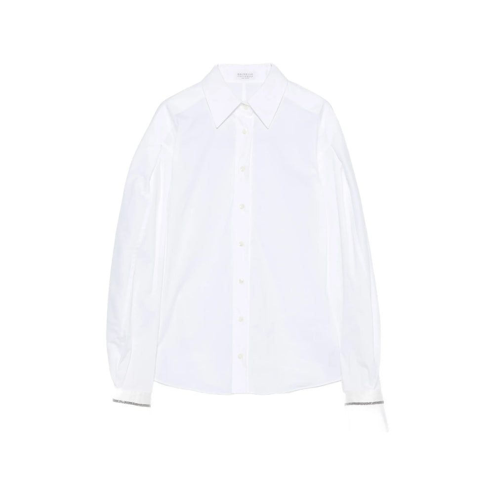 Brunello Cucinelli White Tops - Shirts Women BRUNELLO CUCINELLI