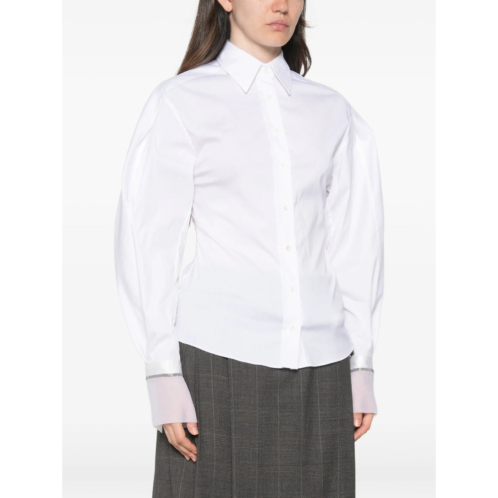 Brunello Cucinelli White Tops - Shirts Women BRUNELLO CUCINELLI