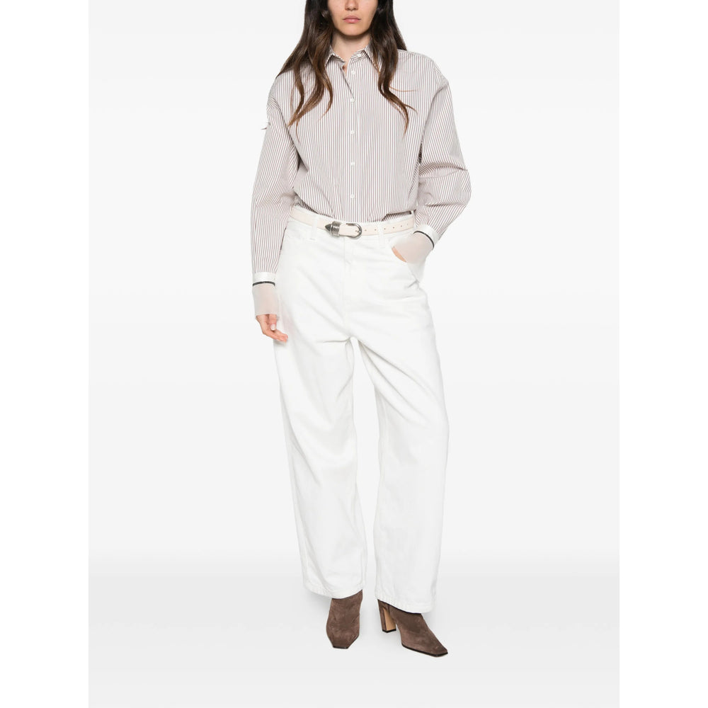 Brunello Cucinelli Neutrals Tops - Shirts Women BRUNELLO CUCINELLI