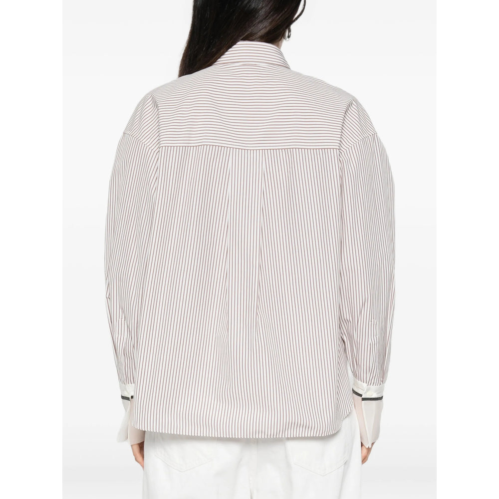 Brunello Cucinelli Neutrals Tops - Shirts Women BRUNELLO CUCINELLI
