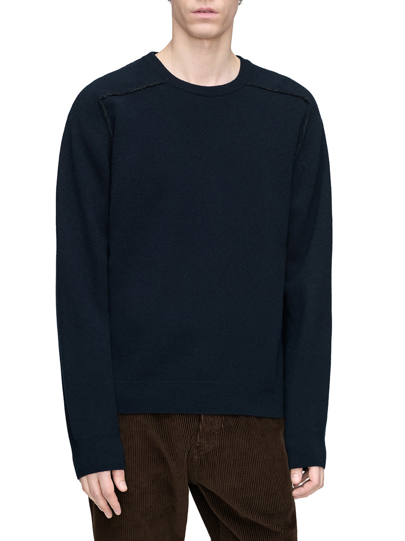 Maison Margiela Men Crewneck Sweater In Virgin Wool MAISON MARGIELA