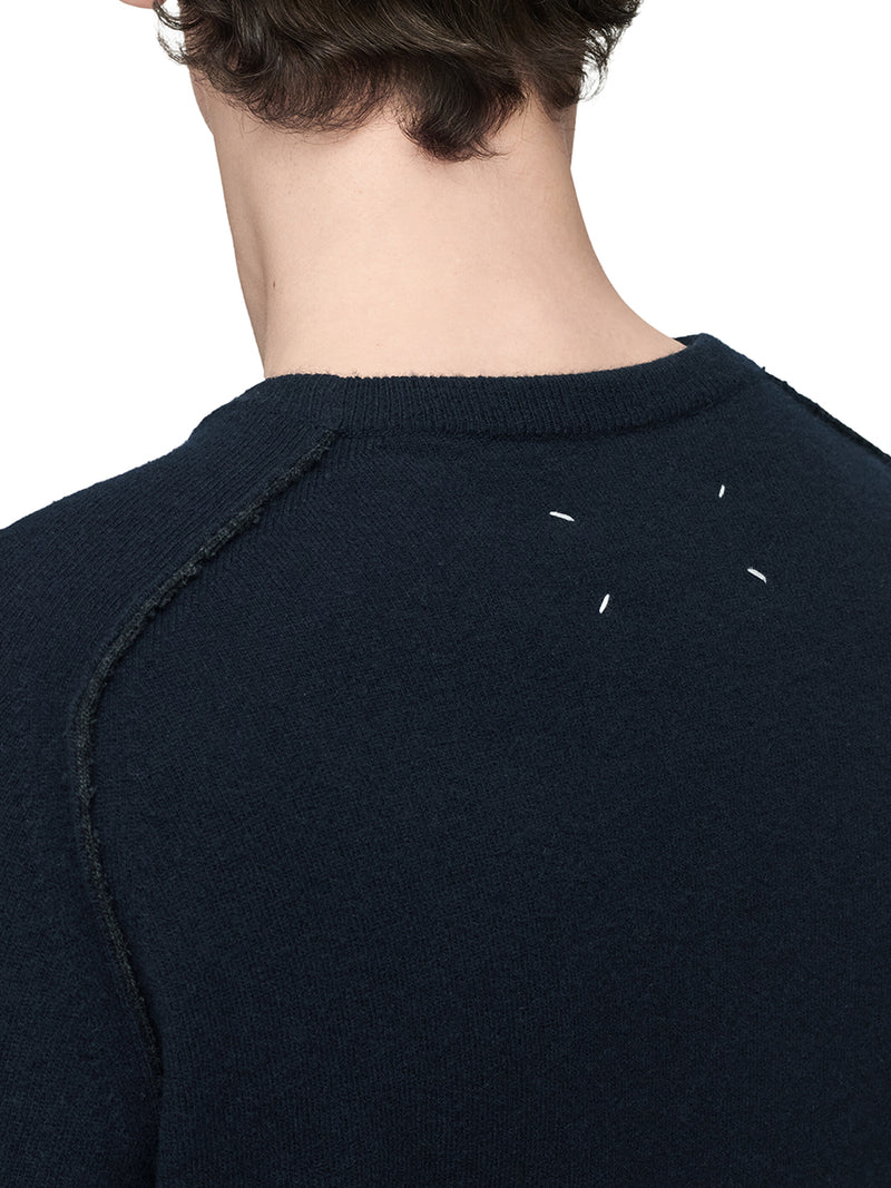 Maison Margiela Men Crewneck Sweater In Virgin Wool MAISON MARGIELA