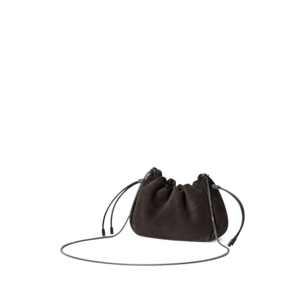Brunello Cucinelli Brown Shoulder Bags Women BRUNELLO CUCINELLI