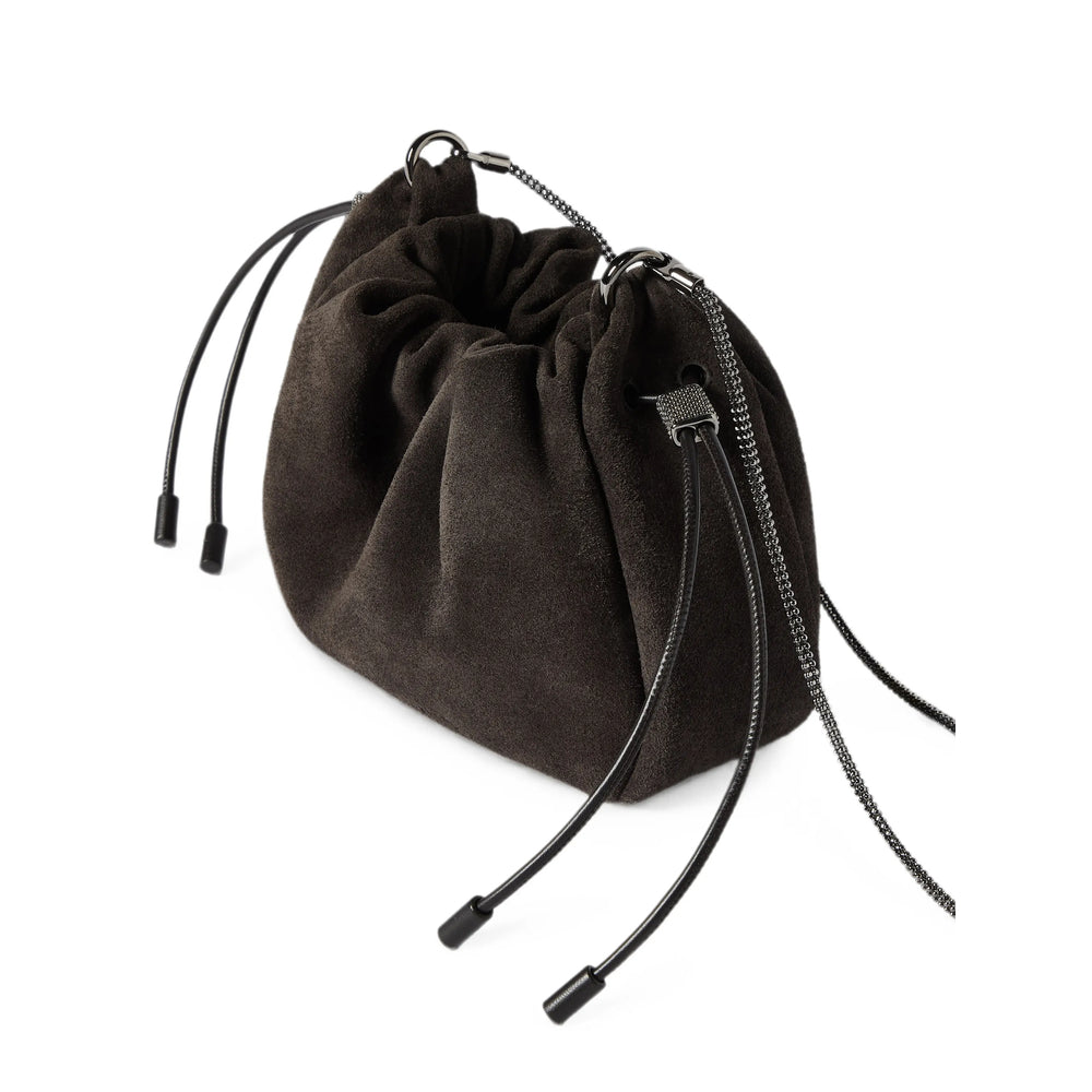 Brunello Cucinelli Brown Shoulder Bags Women BRUNELLO CUCINELLI