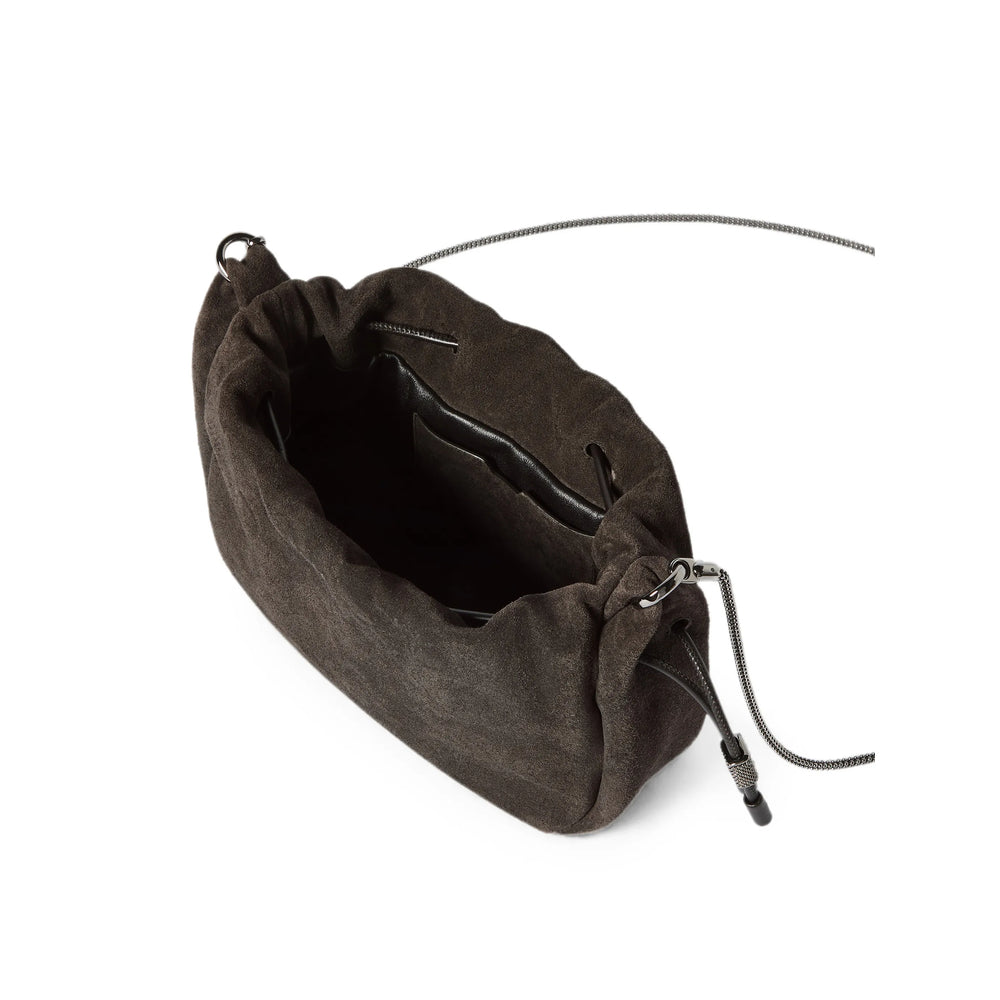 Brunello Cucinelli Brown Shoulder Bags Women BRUNELLO CUCINELLI