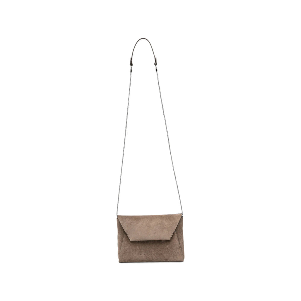 Brunello Cucinelli Brown Clutch Bags Women BRUNELLO CUCINELLI