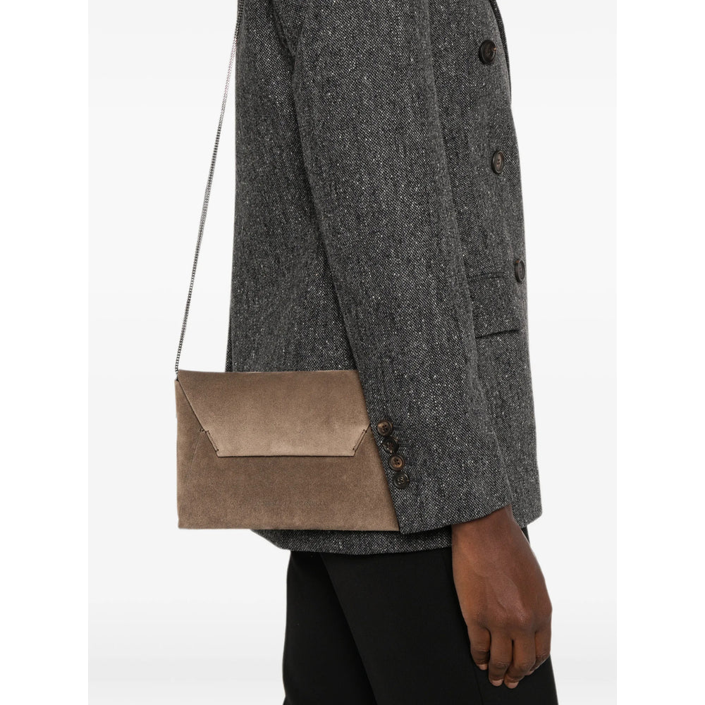 Brunello Cucinelli Brown Clutch Bags Women BRUNELLO CUCINELLI