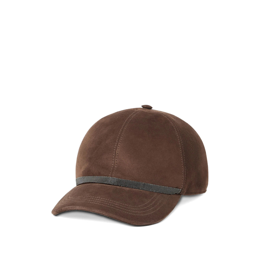 Brunello Cucinelli Brown Hats Women BRUNELLO CUCINELLI