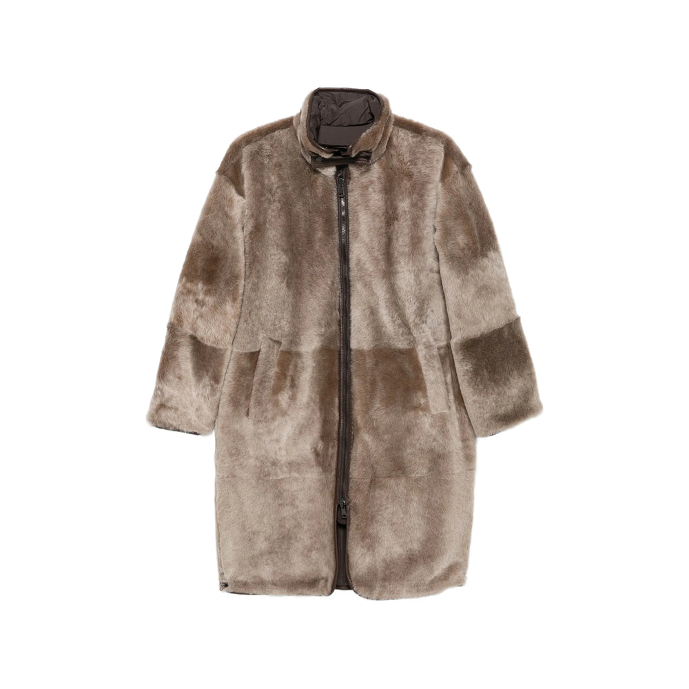 Brunello Cucinelli Neutrals Jackets - Faux Fur & Shearling Jackets Women BRUNELLO CUCINELLI
