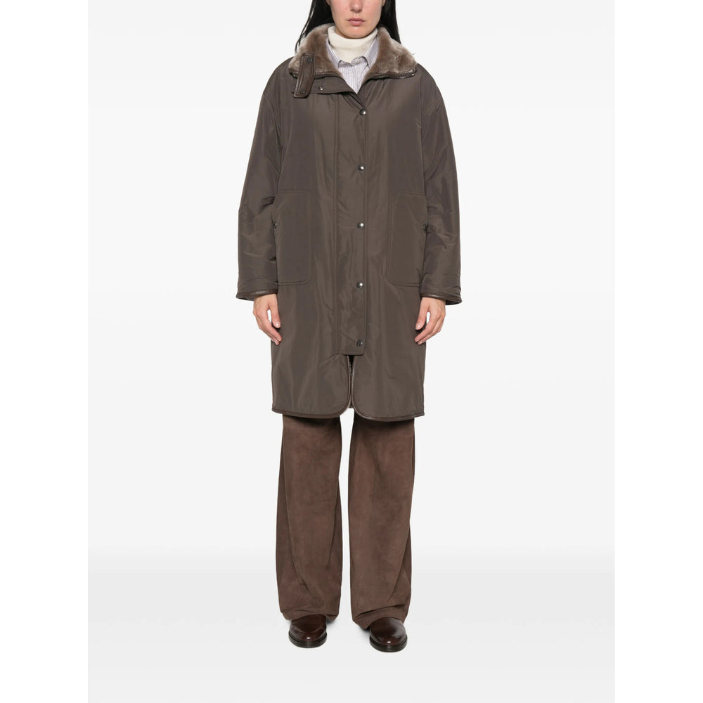 Brunello Cucinelli Neutrals Jackets - Faux Fur & Shearling Jackets Women BRUNELLO CUCINELLI