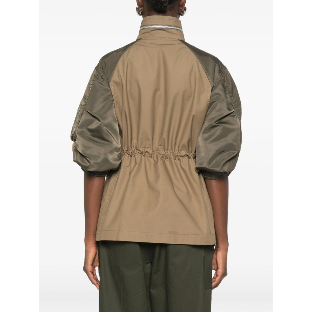 Sacai Green Jackets - Military Jackets Women SACAI