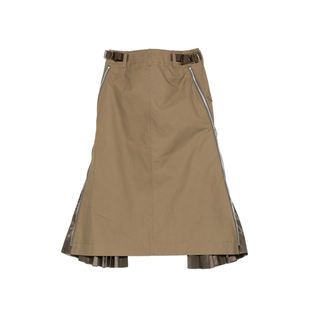 Sacai Green Skirts - Pleated Skirts Women SACAI