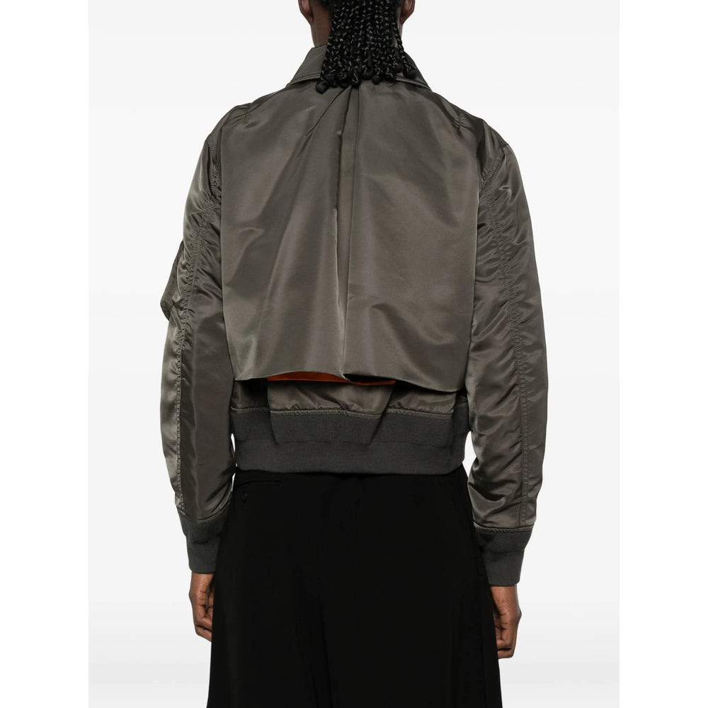 Sacai Green Jackets - Bomber Jackets Women SACAI