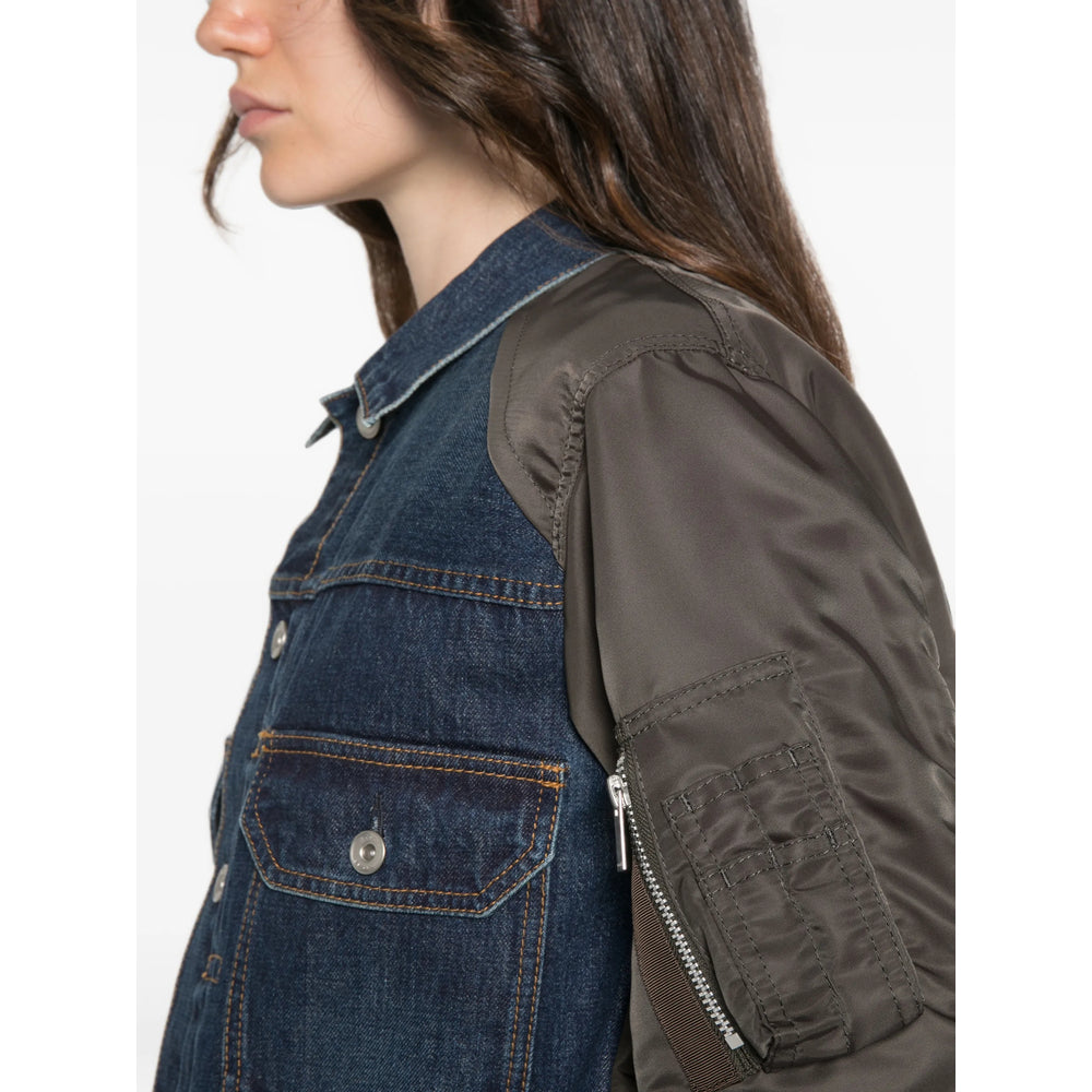 Sacai Blue Jackets - Bomber Jackets Women SACAI