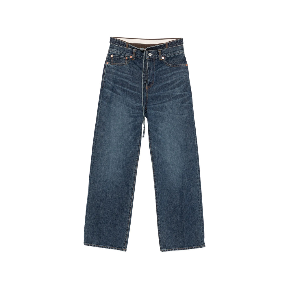 Sacai Blue Trousers - Straight Trousers Women SACAI