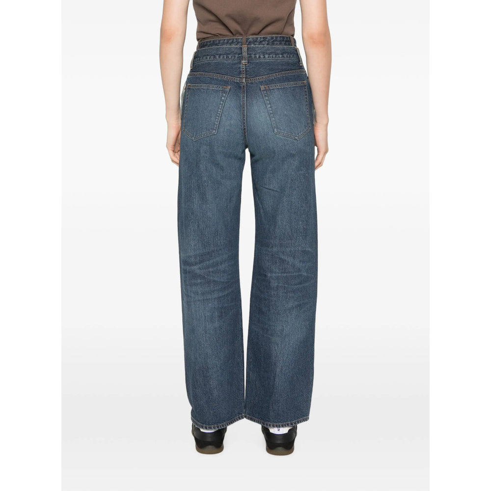 Sacai Blue Trousers - Straight Trousers Women SACAI