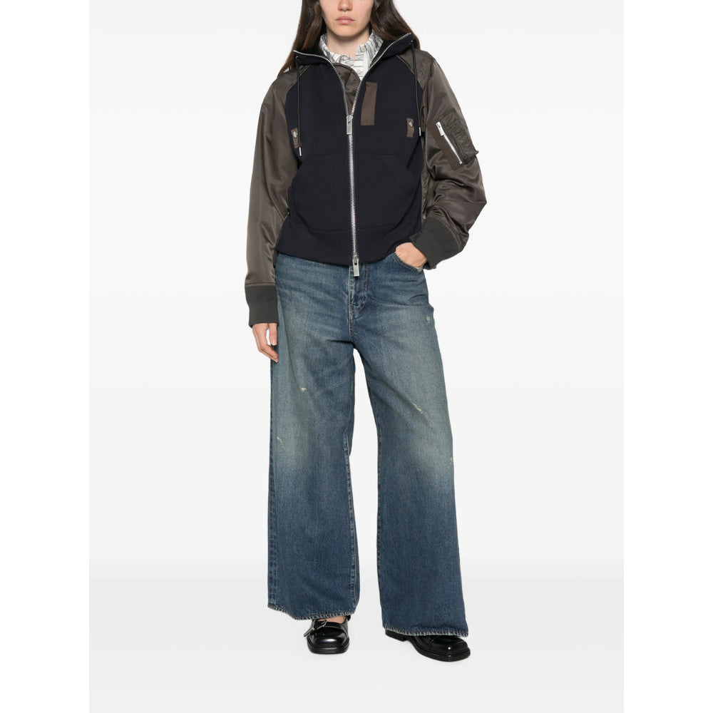 Sacai Black Jackets - Bomber Jackets Women SACAI