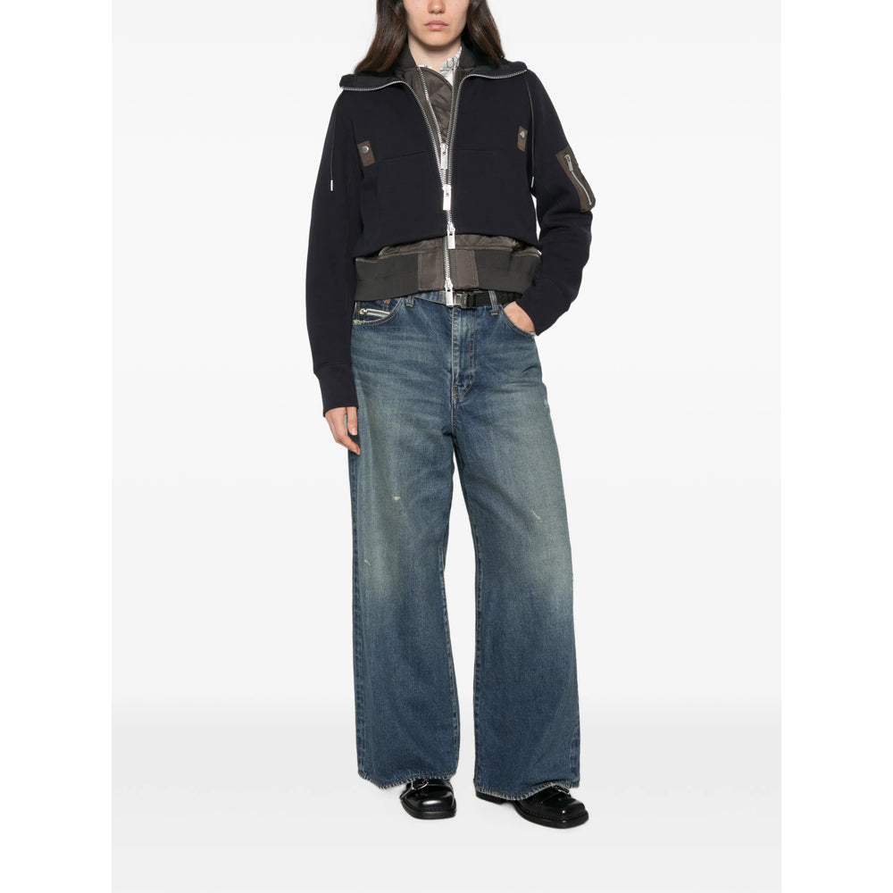 Sacai Black Jackets - Bomber Jackets Women SACAI