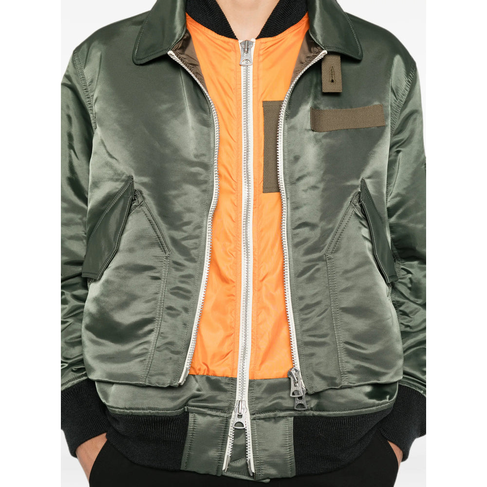 Sacai Green Jackets - Bomber Jackets Men SACAI