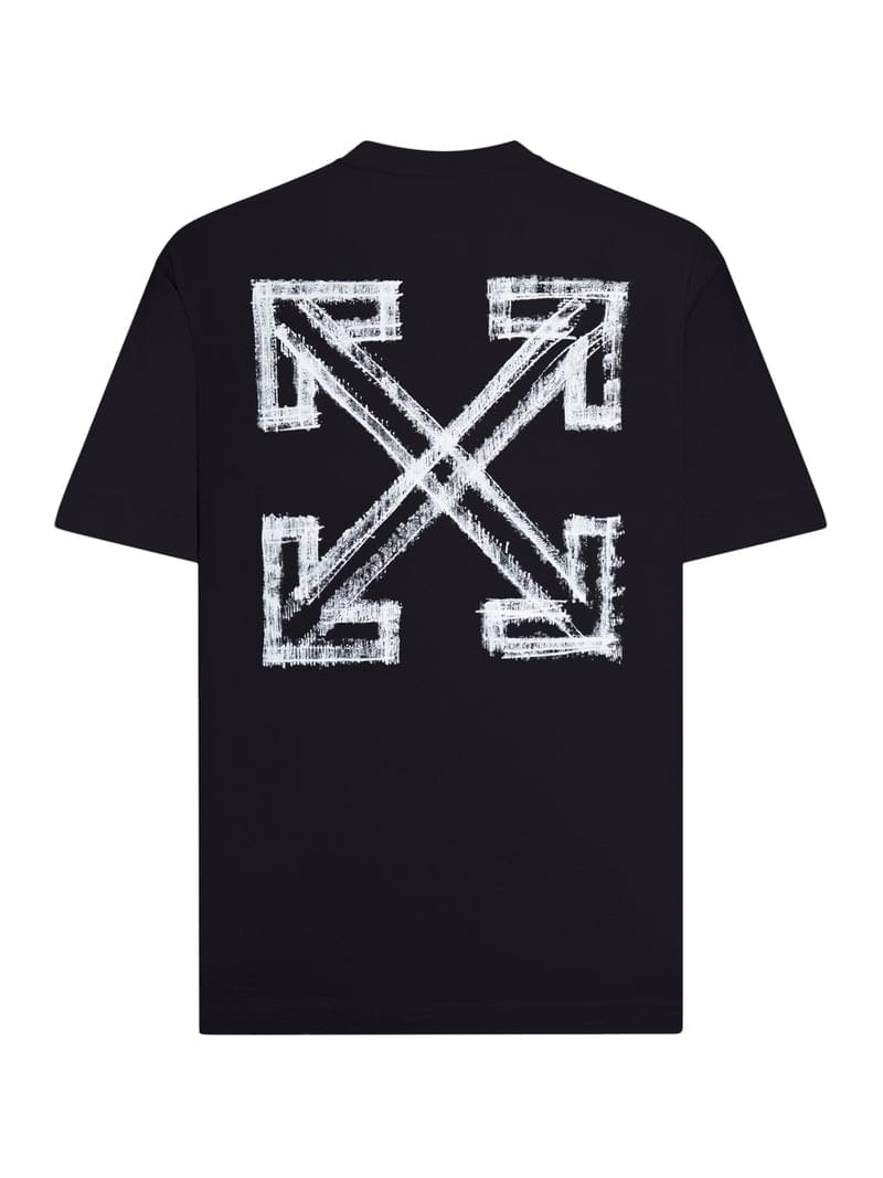 Off-White Men T-Shirt With Logo And Arrow Sketch Print OFF-WHITE