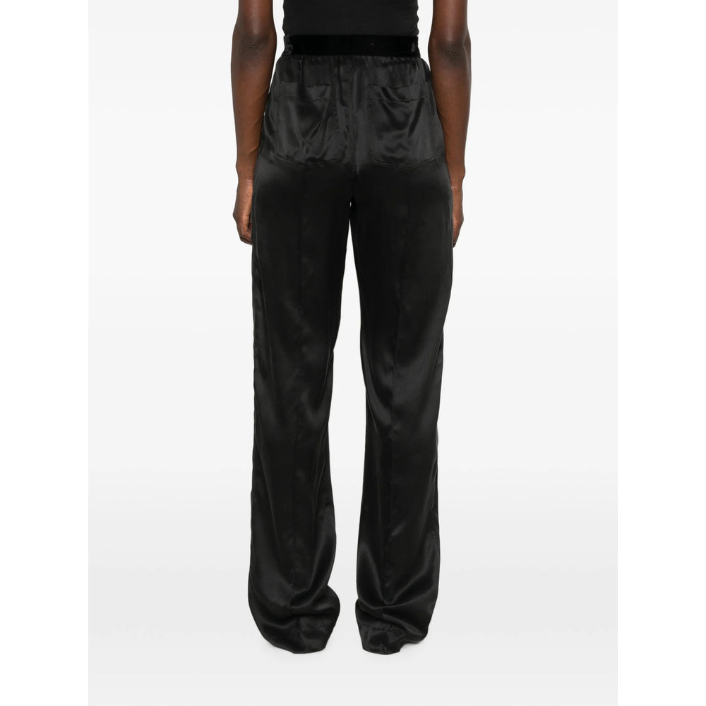 Tom Ford Black Trousers - Straight Trousers Women TOM FORD