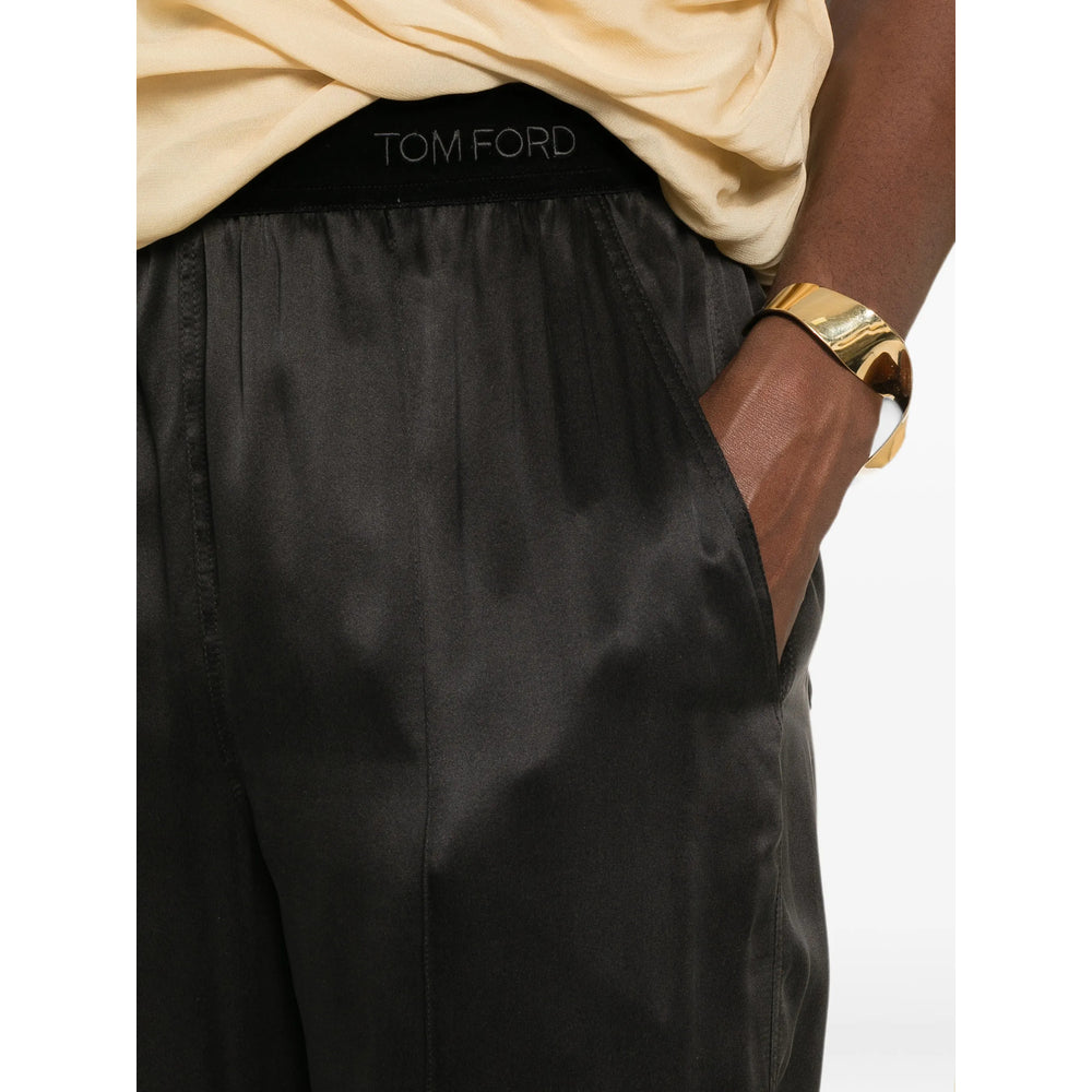 Tom Ford Black Trousers - Straight Trousers Women TOM FORD