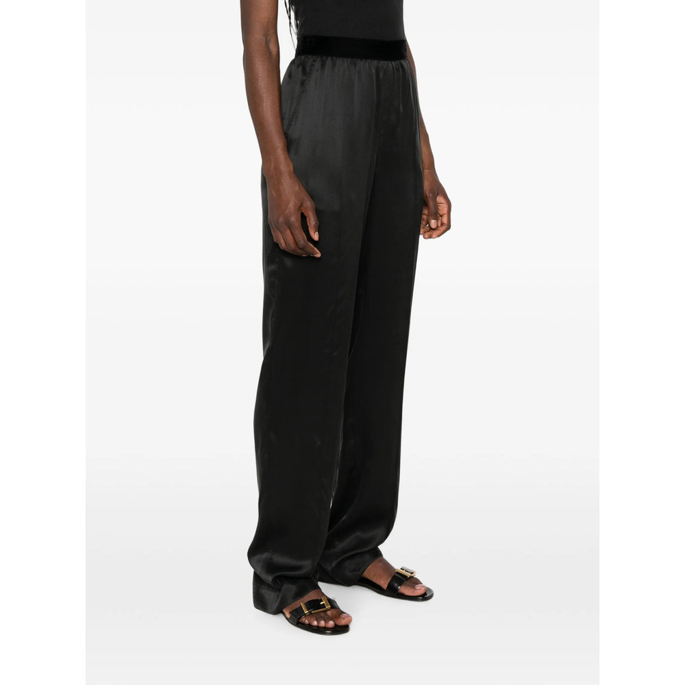 Tom Ford Black Trousers - Straight Trousers Women TOM FORD