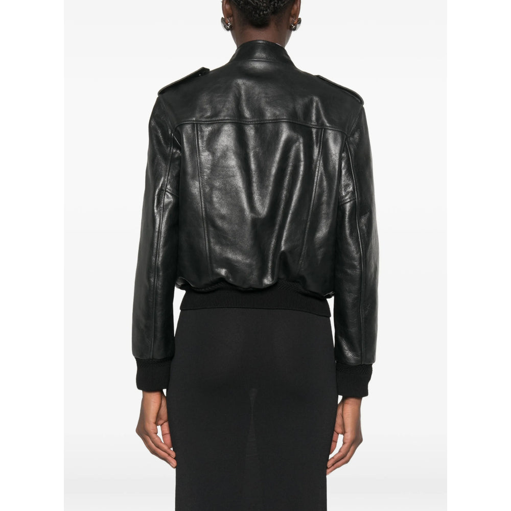 Tom Ford Black Jackets - Leather Jackets Women TOM FORD