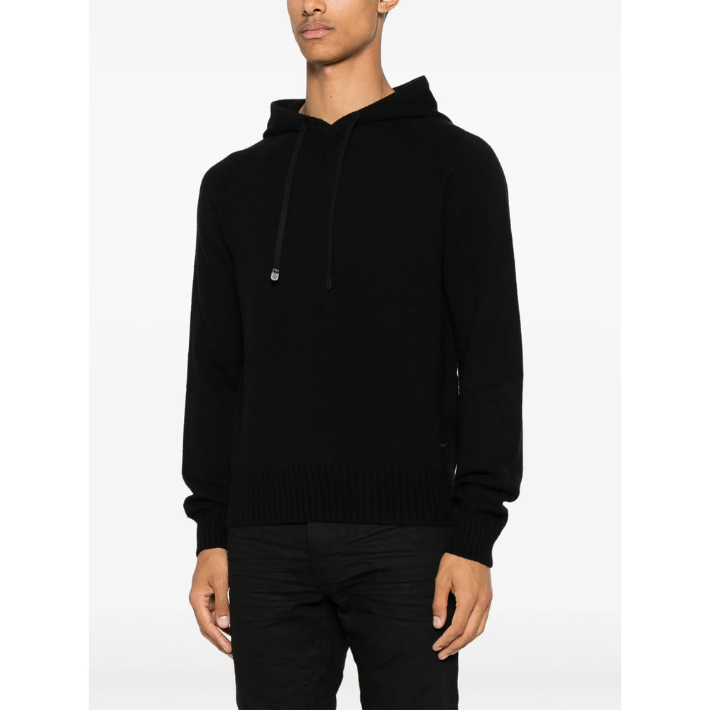 Tom Ford Black Sweaters & Knitwear - Hoodies Men TOM FORD