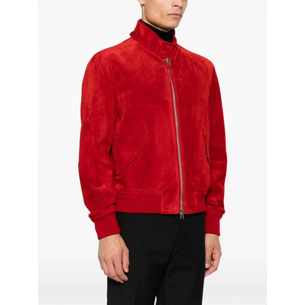 Tom Ford Red Jackets - Leather Jackets Men