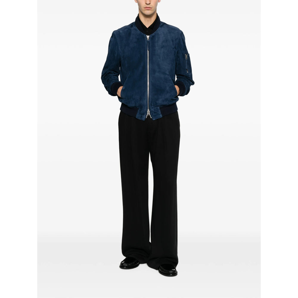 Tom Ford Blue Jackets - Leather Jackets Men TOM FORD