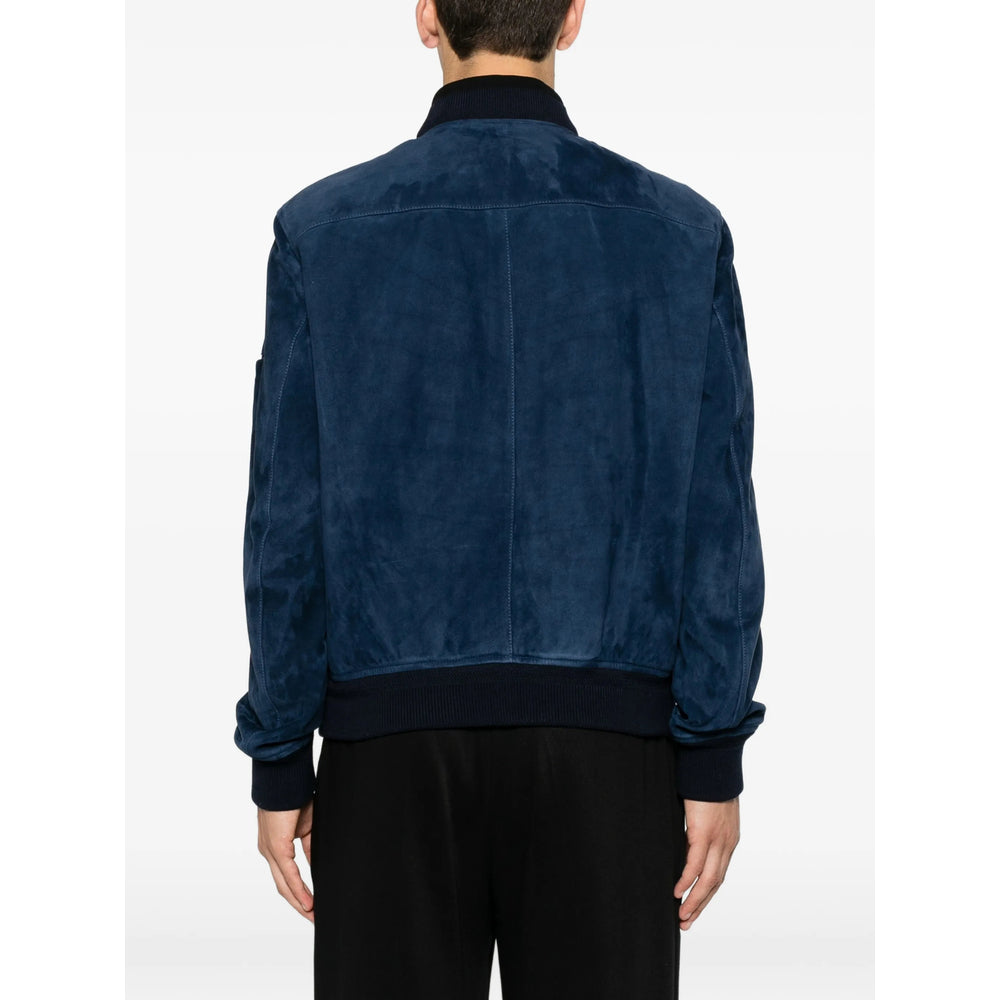 Tom Ford Blue Jackets - Leather Jackets Men TOM FORD