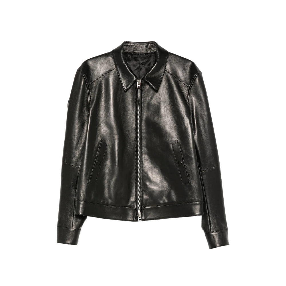 Tom Ford Black Jackets - Leather Jackets Men TOM FORD