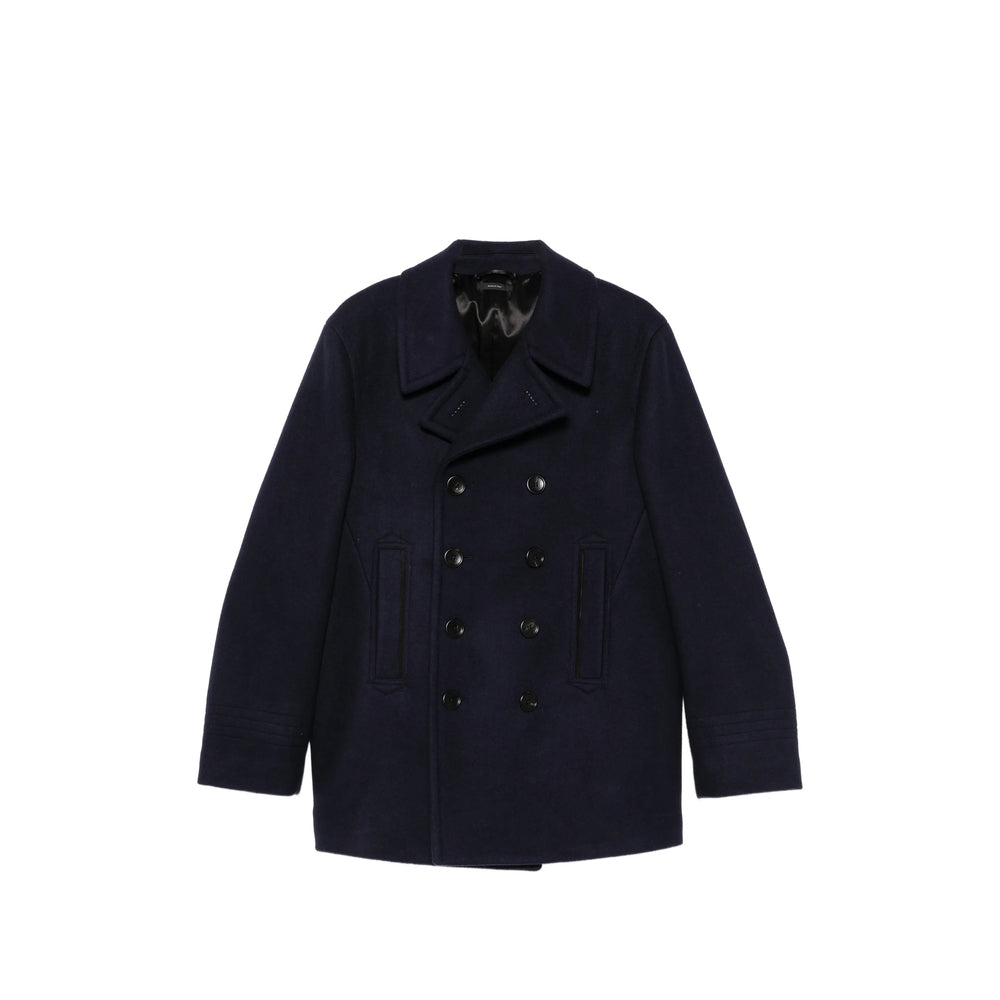 Tom Ford Blue Coats - Peacoats Men TOM FORD